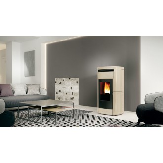 Macdimo SA, Poêle à pellets granulés Palazzetti Ecofire GINGER 9 ou 12kW  Acier