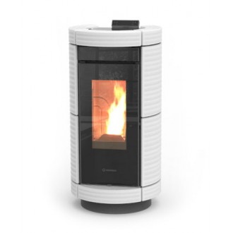 Macdimo SA, Poêle à pellets granulés Palazzetti Ecofire GINGER 9 ou 12kW  Acier